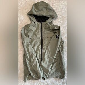 Abercrombie Kids boys 11/12 Olive Green light Jacket